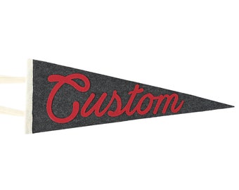 Custom Script Felt Pennant