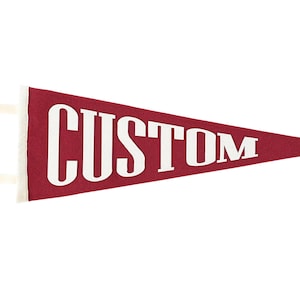 Custom Block Letter Felt Pennant