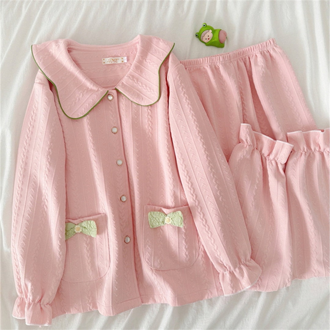 Good Quality White Air Cotton Pajama Set Wedding Pajamas Cute Pajama