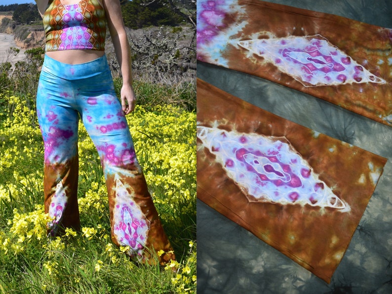 100/% Handmade Tie Dye Bamboo Flow Pants Adult Small