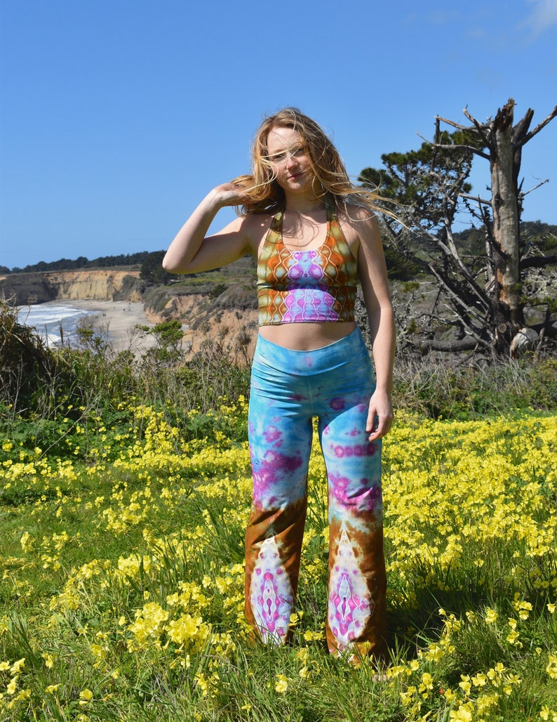 100/% Handmade Tie Dye Bamboo Flow Pants Adult Small