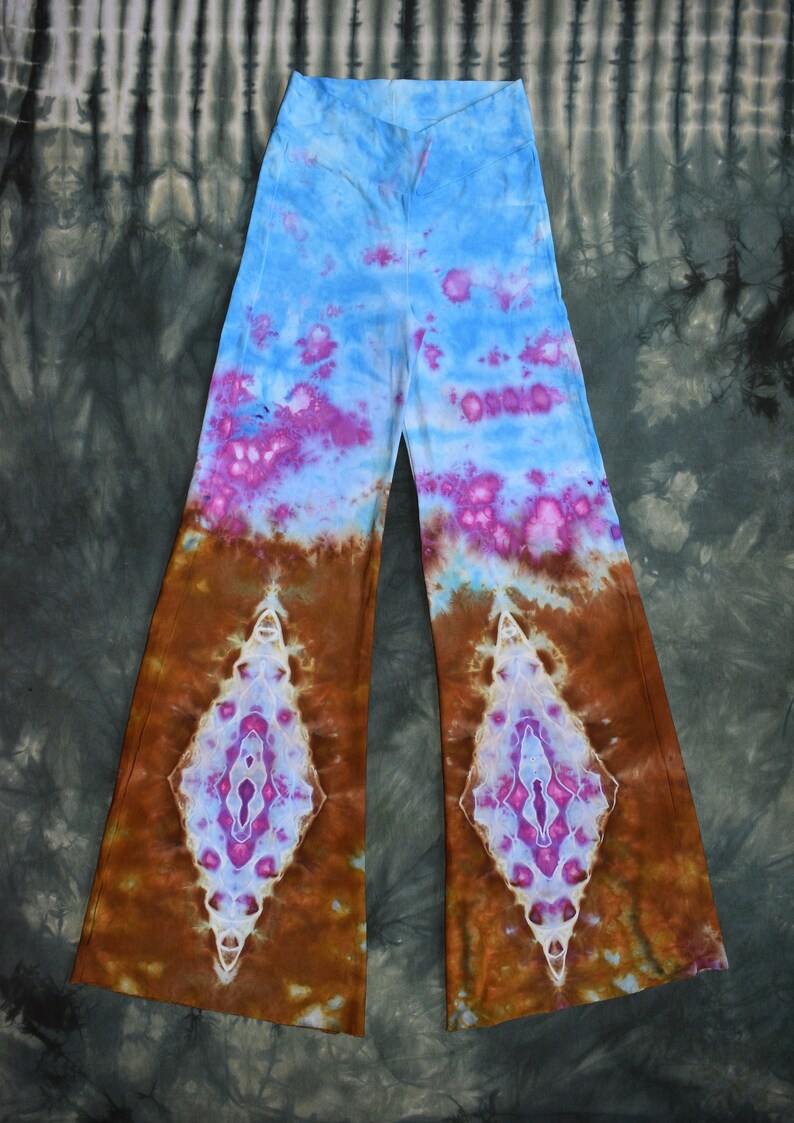 100/% Handmade Tie Dye Bamboo Flow Pants Adult Small