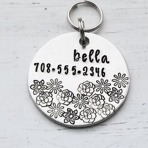 Dog Tag for Dogs, Dog ID Tag, Dog Name Tag, Dog Tag for Collar, Pet Tag, Pet ID Tag, ID Tag for Pets, Dog Tag, Hand Stamped