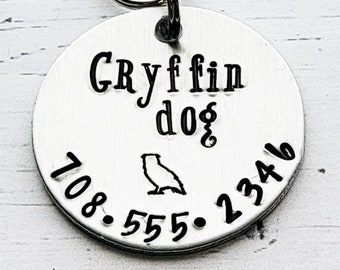 Dog Tag for Dogs, Gryffin Dog, Dog Tag, Dog Name Tag, Dog Tag for Collar, Tag for Dogs, Dog Tag, Funny Dog Tag, Hand Stamped