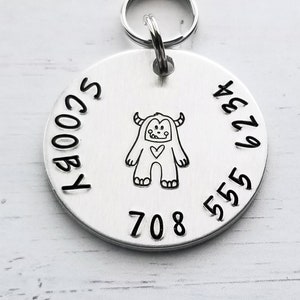 Dog Tag for Dogs, Dog ID Tag, Dog Name Tag, Dog Tag for Collar, ID Tag for Dogs, Pet ID Tag, Microchipped Tag,Pet Tag, Dog Tag, Hand Stamped