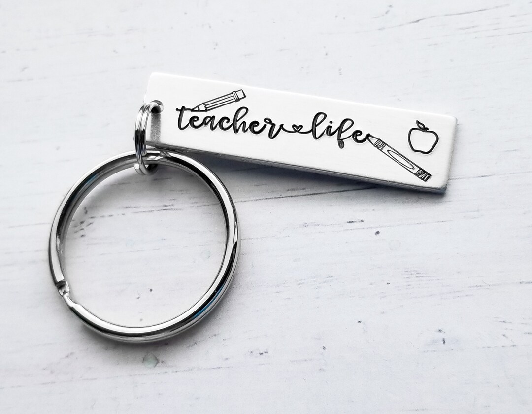 Custom Teacher Keychain, Teacher Life, End of Year Gift, From Student ...