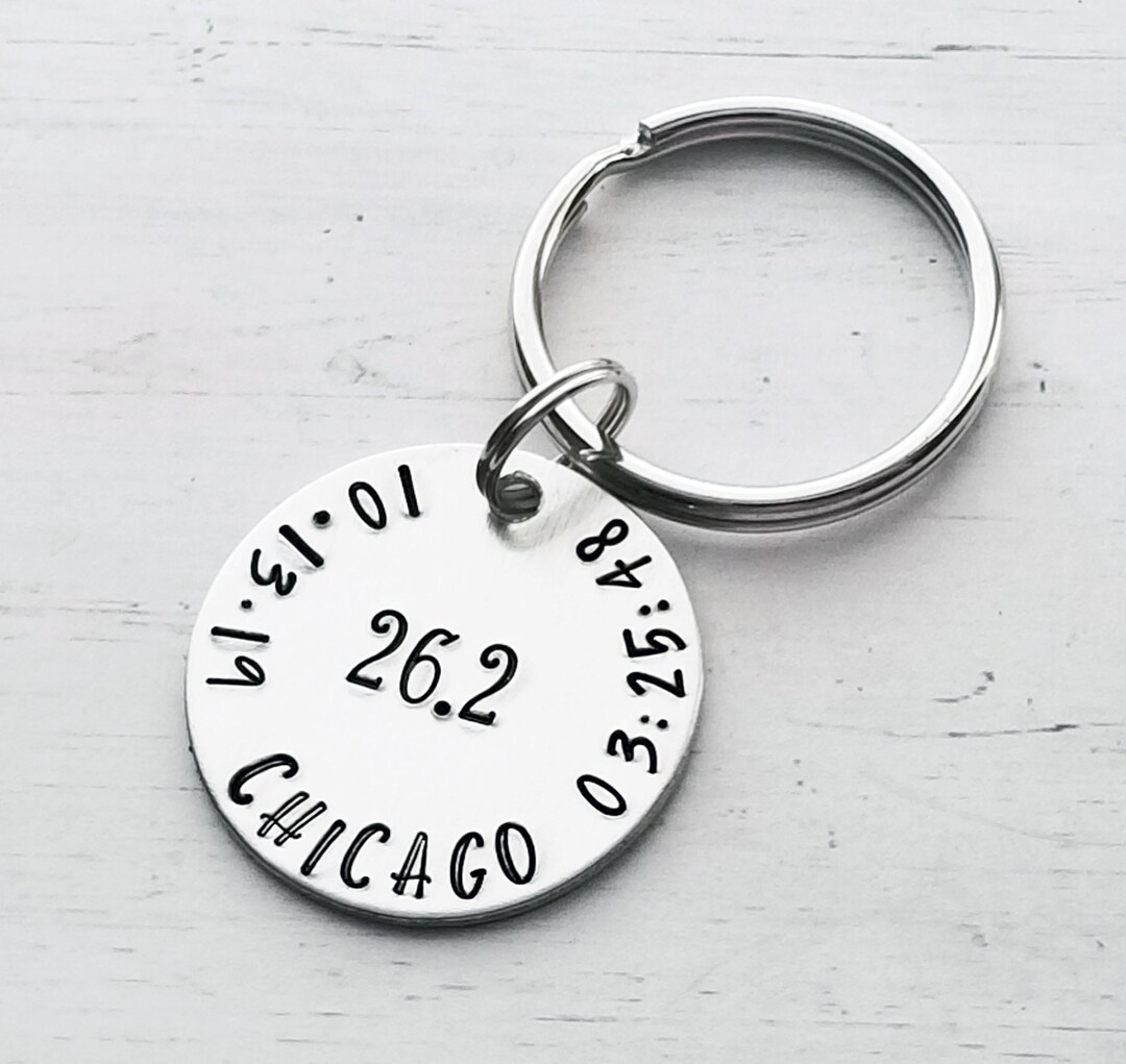 Marathon Keychain, Runner Keychain, Half Marathon Keychain, 26.2