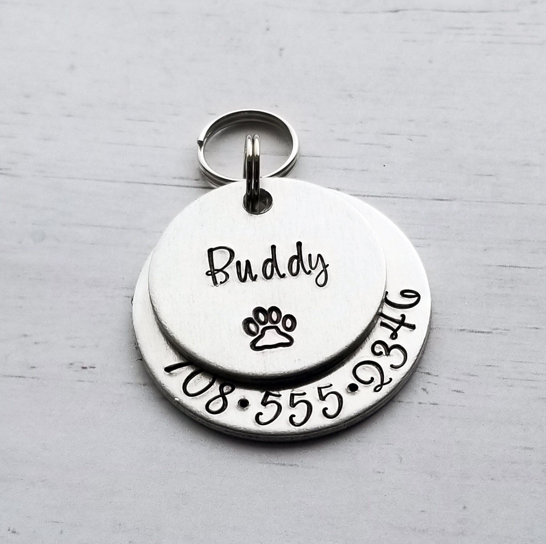Dog ID Tag Dog Tag for Collar Dog Tag For Dogs Dog Name Etsy