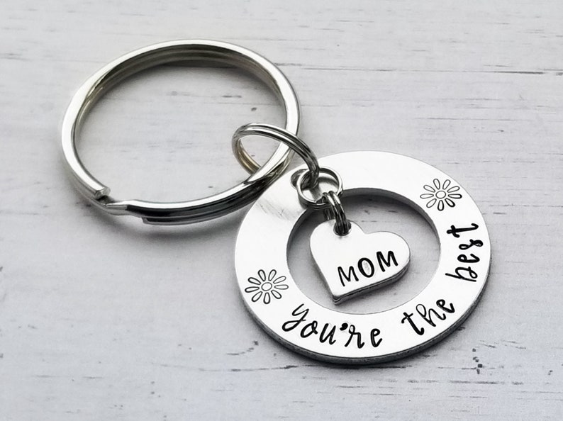 Mothers Day Keychain Mom You're the Best Mom Keychain Etsy