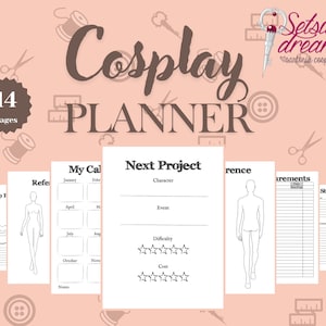 Printable PDF Cosplay Planner - Instant Download