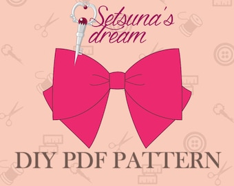 Patron de couture grand noeud - DIY - PDF téléchargeable