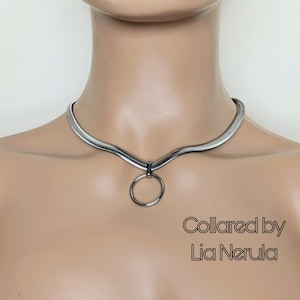 Stainless Steel Snake Chain Collar: O Ring Day Collar