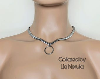 Stainless Steel Snake Chain Collar: Simple O Ring Day Collars For Subs Hex Lock