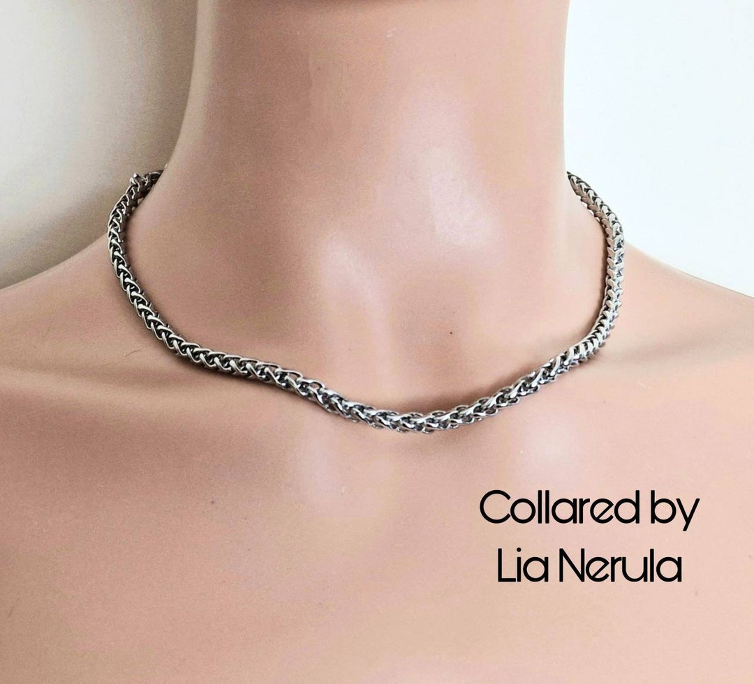 Simple Locking Collar, Discreet Day Collars for Subs, 24/7 Unisex