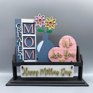Mother&#39;s Day Set-Shelf Sitter- Interchangeable-Home Decor