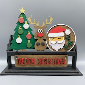 Merry Christmas Set-Shelf Sitter- Interchangeable-Home Decor