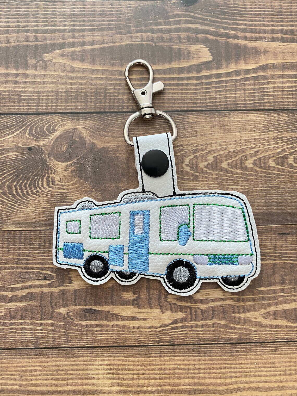 RV Key Fab Travel Trailer Key Fob Embroidered Vinyl Small Etsy UK