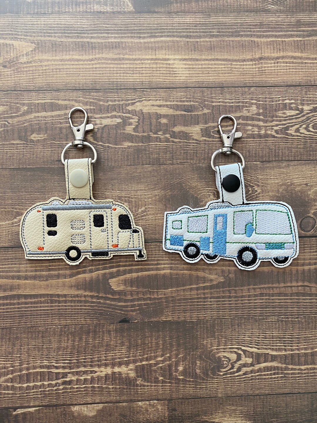RV Key Fab Travel Trailer Key Fob Embroidered Vinyl Small Etsy UK
