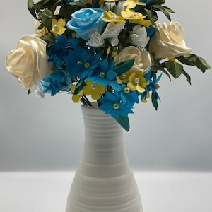 1 Artificial Satin Flower Bouquet made in the USA
