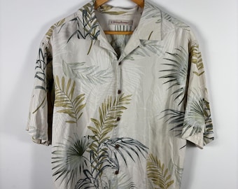 Koszula jedwabna Tommy Bahama w kwiaty w stylu vintage