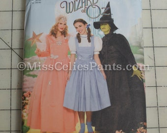 Wizard of Oz, Dorthy, Glinda, Wicked Witch sz 6,8,10,12 Simplicity 4136 Costume Sewing Pattern