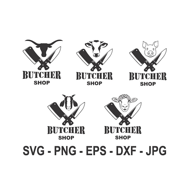 Butcher svg,Butcher Shop svg,Butcher knife svg,Instant Download,SVG, PNG, EPS, dxf, jpg digital download