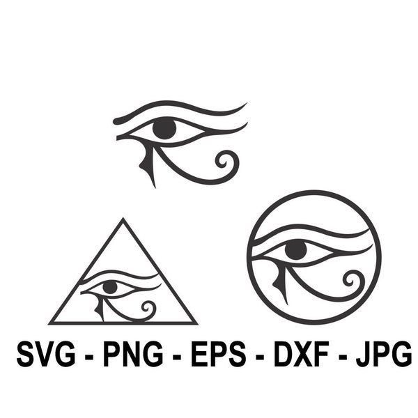 Eye of Horus svg,Egyptian Symbol of Life svg,Instant,Dark silhouette,Instant Download,SVG, PNG, EPS, dxf, jpg digital download