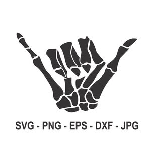 Skeleton Shaka Sign svg,Skeleton Shaka Brah svg,Skeleton Shaka Hand svg,Instant Download,SVG, PNG, EPS, dxf, jpg digital download