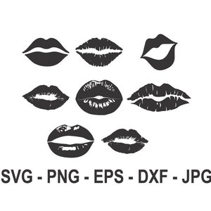 Lips svg,Mouth svg,Lips Bundle svg,Instant Download,SVG, PNG, EPS, dxf, jpg digital download