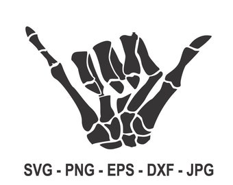 Skeleton Hand Svg Etsy