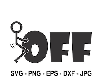 F off,F symbol,Instant Download,SVG, PNG, EPS, dxf, jpg digital download