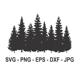 Pine Trees Png Etsy