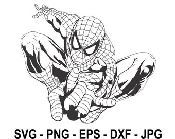 Free Free 186 Spiderman Svg Free Black And White SVG PNG EPS DXF File