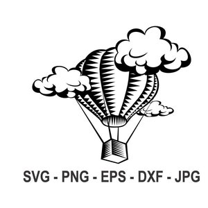 Hot Air Balloon svg,Balloon svg,Instant Download,SVG, PNG, EPS, dxf, jpg digital download