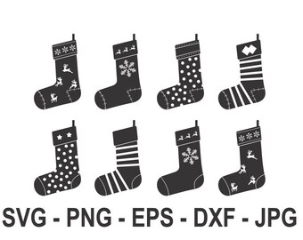 Download Christmas Socks Svg Etsy