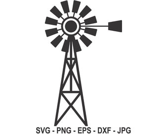 Windmill Svg Etsy