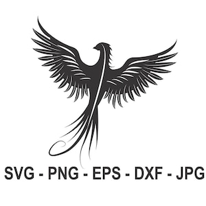 Phoenix svg, Phoenix Bird svg, Cut File circuit, silhouet cameo, Instant Download, SVG, PNG, EPS, dxf, jpg digitale download