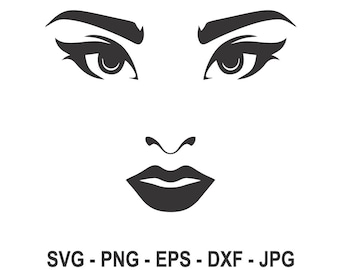 Download Women Face Svg Etsy
