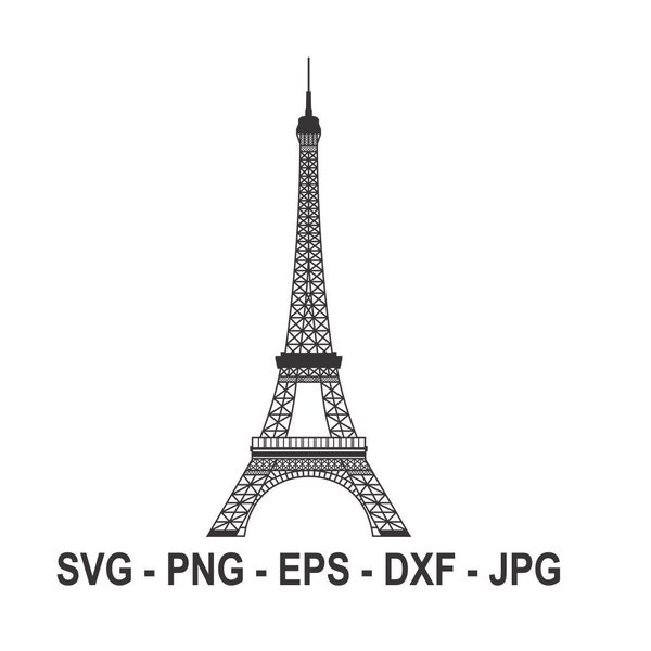 Eiffel Tower svg,Tower svg,Instant Download,SVG, PNG, EPS, dxf, jpg digital download