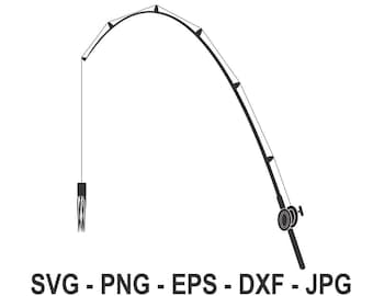 Free Free Curved Fishing Pole Svg 108 SVG PNG EPS DXF File