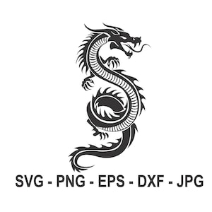 Dragon svg,Téléchargement instantané,SVG, PNG, EPS, dxf, jpg téléchargement numérique