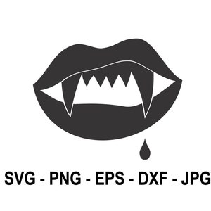 Vampire Lips svg,Instant Download,SVG, PNG, EPS, dxf, jpg digital download