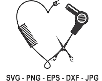Hair Stylist svg, Kapper svg,Instant Download,SVG, PNG, EPS, dxf, jpg digitale download