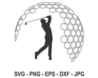 Golf,Male Golfer,Instant Download,SVG, PNG, EPS, dxf, jpg digital download