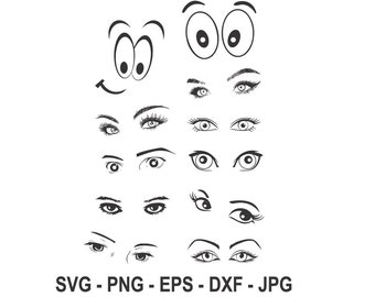 Eye Bundle svg,Eyelashes Svg Cut File,Eyebrows svg,Lashes Svg,Lash Extensions svg,Instant Download,SVG, PNG, EPS, dxf, jpg