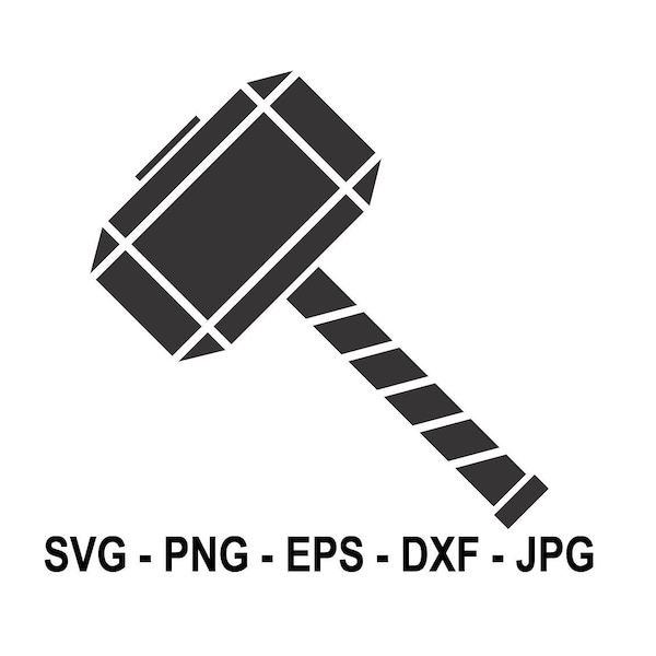 Thor hammer svg,Instant Download,SVG, PNG, EPS, dxf, jpg digital download