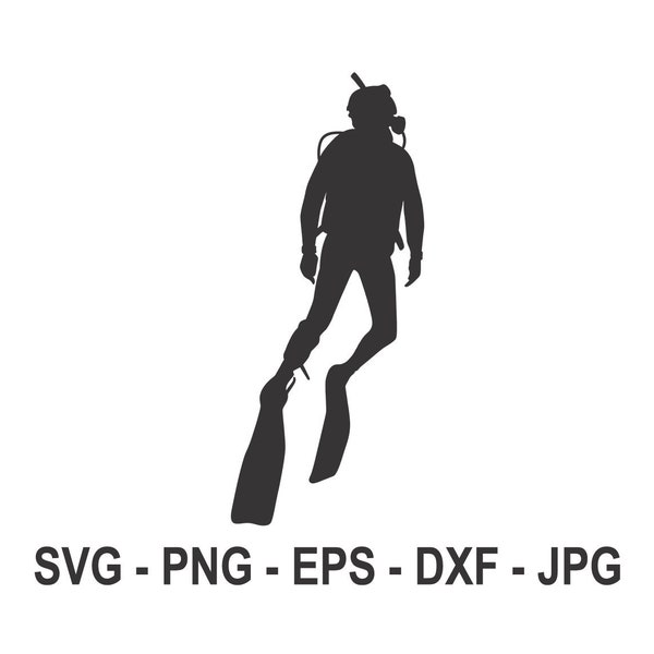 Scuba Diver svg,Diver svg,Instant Download,SVG, PNG, EPS, dxf, jpg digital download