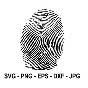 Puede incluir: Diseño gráfico de huella digital en blanco y negro. SVG, PNG, EPS, DXF, JPG.