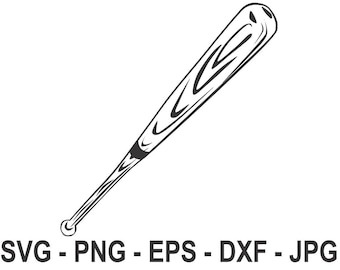 Download Baseball Bat Svg Etsy