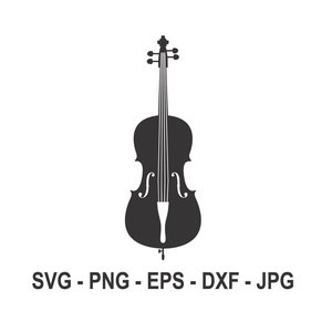 May include: Black silhouette of a cello, a stringed musical instrument.